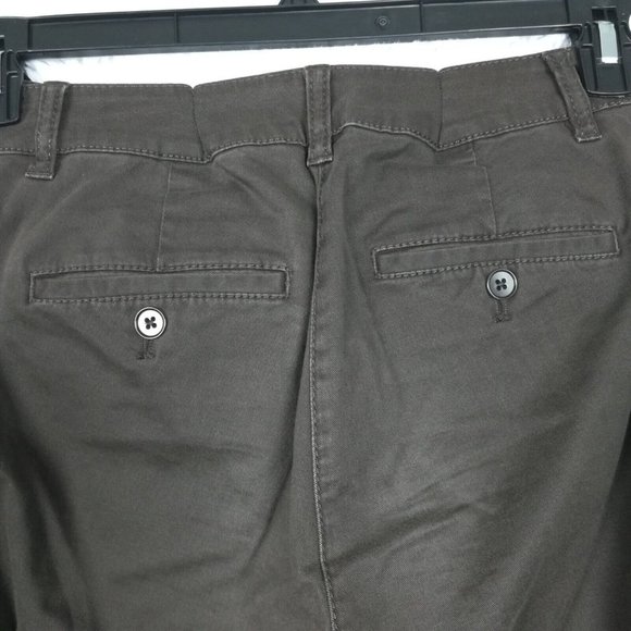 Talbots Womans Jeans Signature Pleated Waist Straight Leg Low Rise Brown 4 - Picture 9 of 13